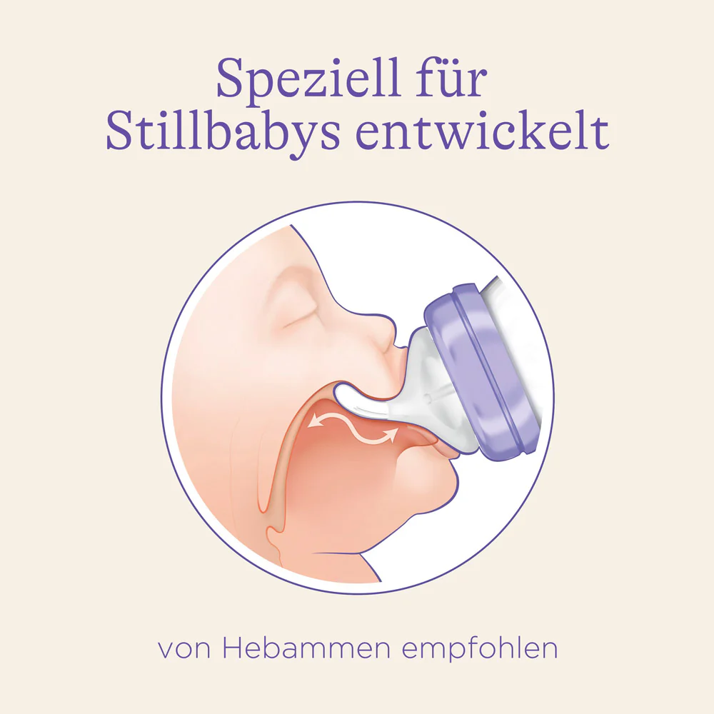 Glas-Babyflasche mit NaturalWave® Sauger 160 ml - Image 3